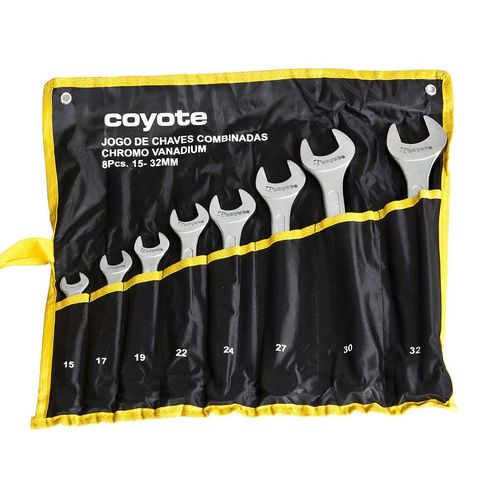 Chave Combinada Kit 8 Peças Com Capa Pvc Coyote