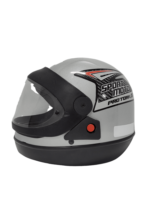 Capacete protork sport automatico " prata 58