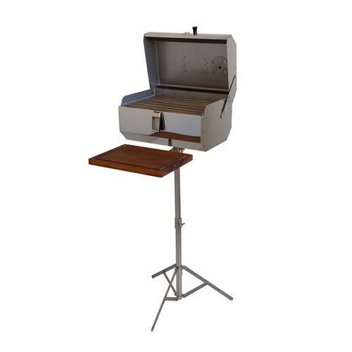 Churrasqueira Náutica Bruce Inox B40 para Camping Base Tripé com Tábua
