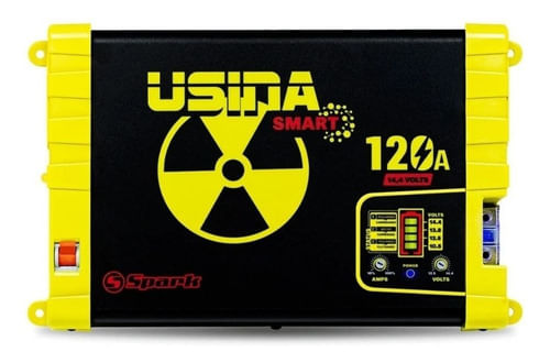 Fonte Carregador Usina Smart Bivolt 120a 12v Battery Meter